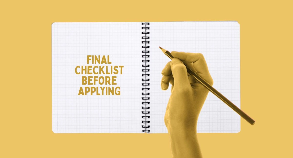 Final Checklist Before Applying